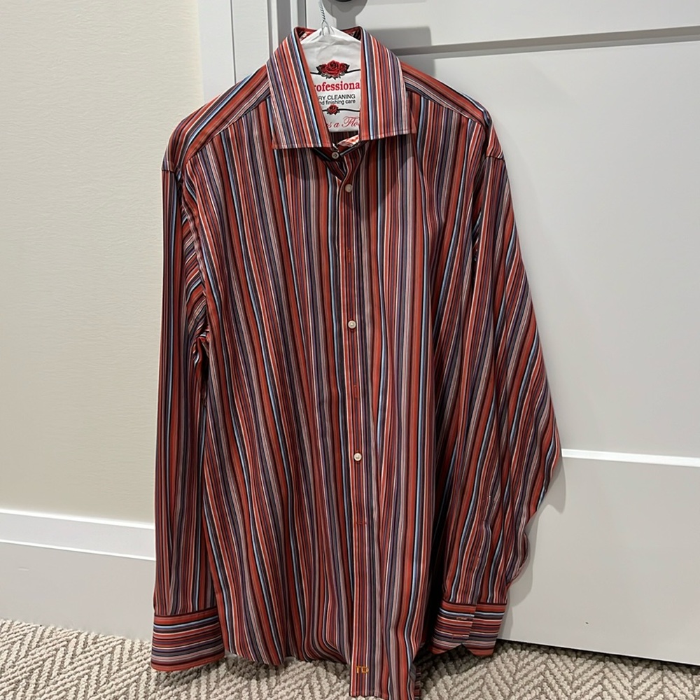 Thomas Dean stripped dress shirt